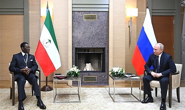 Putin, Ekvator Ginesi Cumhurbaşkanı Mbasogo ile bir araya geldi