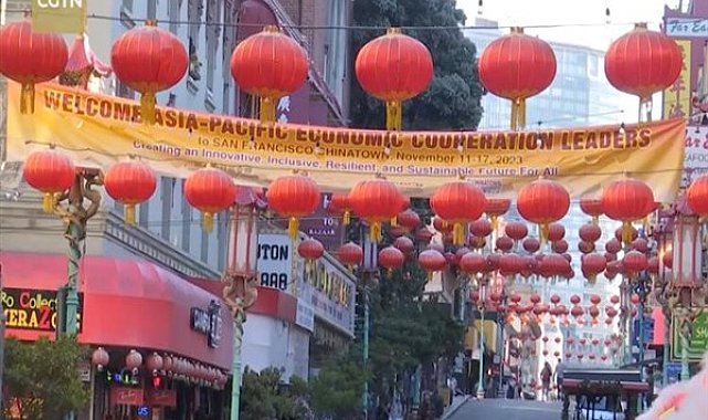 San Francisco'daki Çin Mahallesi, Xi Jinping'i karşılamaya hazırlanıyor