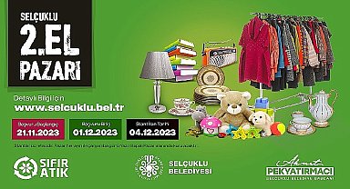 Selçuklu'ya 2.el pazarı geliyor
