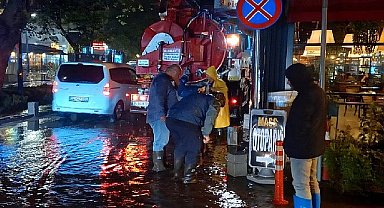 Şiddetli yağışlarda isu'dan yoğun mesai