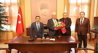 Şoförler Odası Başkanlarından Başkan Gürün'e Teşekkür Ziyareti