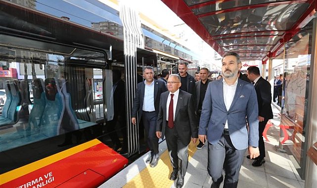 Talas Mevlana-Cumhuriyet Meydanı tramvay hattında günlük 15 bin yolcuya hizmet veriliyor