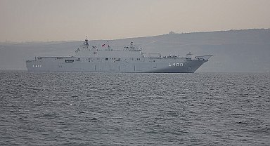 TCG Anadolu körfeze demir attı