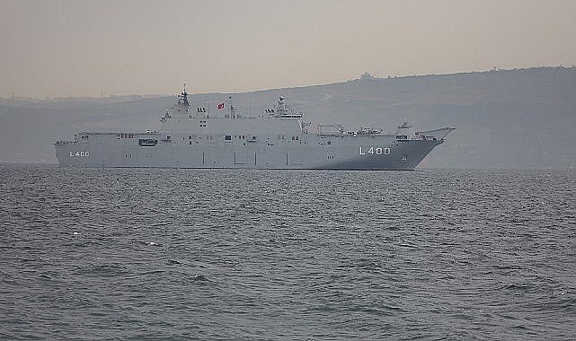 TCG Anadolu körfeze demir attı