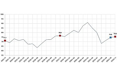 Tüketici güven endeksi 75,5 oldu