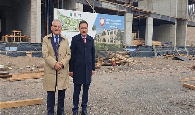 Vali Çiçek ve Başkan Büyükkılıç rehabilitasyon merkezi inşaatını inceledi
