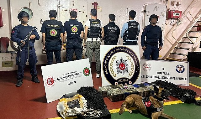 Yumurtalık Limanı'nda 50 kilogram kokain ele geçirildi