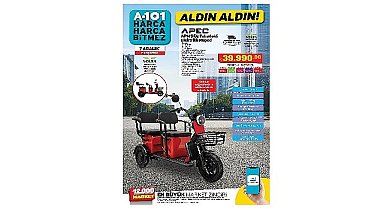 7 Aralık Günü A101'den Tüketicilere Elektrikli Moped Sürprizi