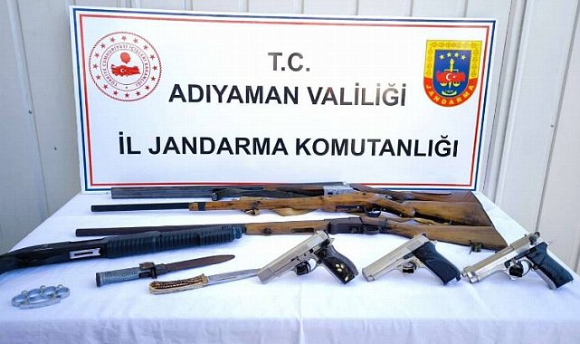 Adıyaman'da jandarma devriyesinde 2 gözaltı