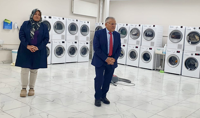 Başkan Büyükkılıç, Çamaşır Yıkama Merkezi’nde incelemelerde bulundu