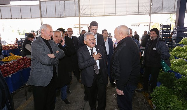 Başkan Büyükkılıç'tan “pazar yeri” ziyareti