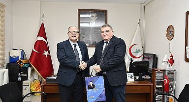 Belediye başkan vekili Hüseyin Vasfi Güner ilçe sağlık müdürü dr.Refet Çeviker'e ve başhekim Onur Durgun'a ziyaret gerçekleştirdi 
