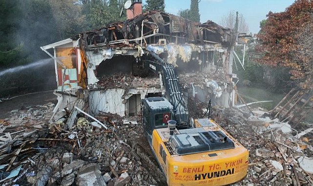 Bursa'da 'Başkanlık Konutu'nda yıkım tamamlandı