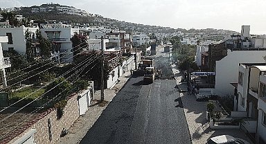 Büyükşehir, Bodrum'da 14 Bin Metre Sıcak Asfalt Yaptı