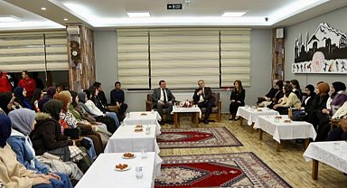ERÜ Rektörü'nden Kocasinan Kız Öğrenci Yurdu'na ziyaret