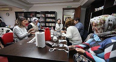 Filiz başkan belevi kadınları ile buluştu : birlikte üreterek güçleniyorlar 