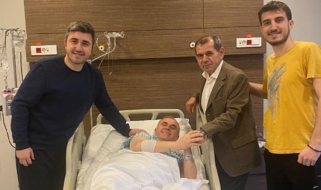 Galatasaray Başkanı Özbek'ten Çakır'a 'geçmiş olsun' ziyareti