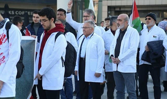 Gazze katliamına en 'sağlık'lı protesto