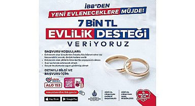 İBB 6 ayda 8 bin 600 çifte evlilik desteği sağladı