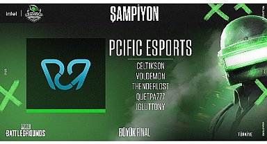 Intel Monsters Reloaded 2023 PUBG Turnuvası Şampiyonu PCIFIC ESPORTS