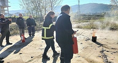 İtfaiyeden KOÜ Teknopark'a eğitim