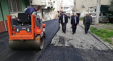 Karabağlar'da asfaltlamalar aynı hızla devam