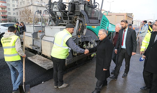 Kayseri'de Erkilet Bulvarı yenileniliyor