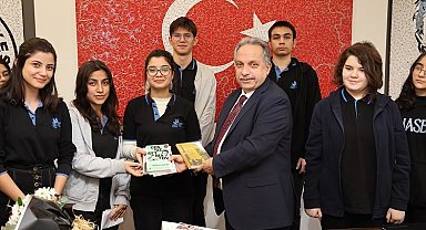 Kayseri Talaslı öğrencilerden belediyeye ziyaret