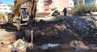 Kemer'de altyapı çalışmaları