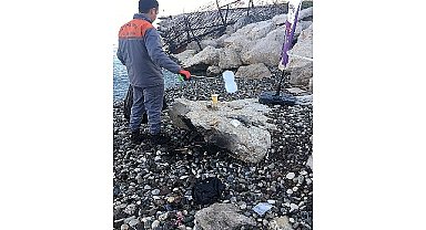 Kemer'de temizlik çalışmaları