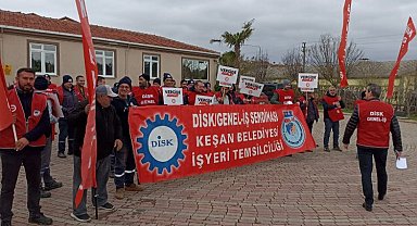 Keşan sendikalı işçilerden 'vergi adaleti' çağrısı