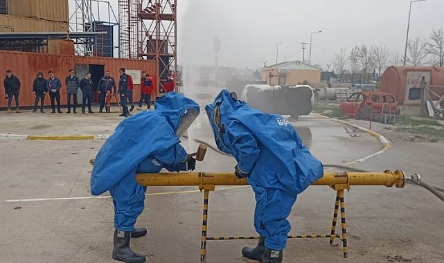 Kocaeli İtfaiyesi'nden KBRN eğitimi