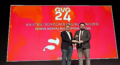 Konya Büyükşehir Belediyesi Sosyal İnovasyon Ajansı'na ''En Etkili Sürdürülebilirlik'' Ödülü