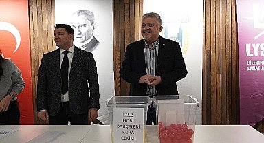 Lüleburgaz'da hobi bahçeleri için kuralar çekildi!