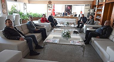 Muratpaşa Belediyesi Aday Adayı Çetin'den Başkan Topaloğlu'na ziyaret