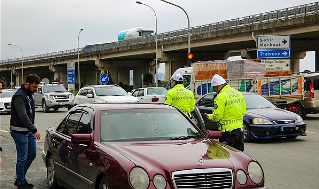 Rize'de trafik denetimi yapıldı
