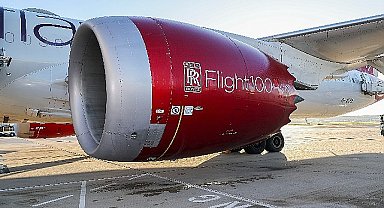 Rolls-Royce Trent 1000 motorları %100 Sürdürülebilir Havacılık Yakıtı kullanılarak gerçekleştirilen uçuşa güç verdi