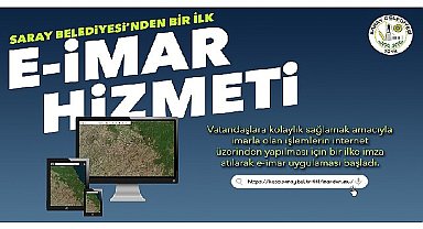 Saray Belediyesi'nden e- imar hizmeti