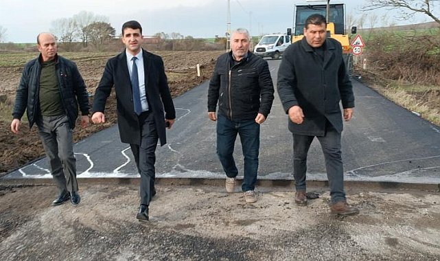 Sevgili Kaymakam'dan asfalt çalışmasına yakın takip
