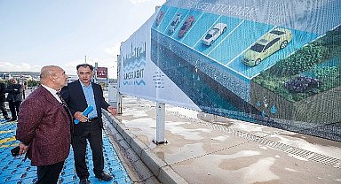 Türkiye'nin ilk sünger otoparkı İzmir'de