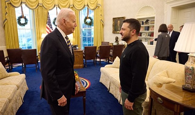 Ukrayna Devlet Başkanı Zelenski, ABD Başkanı Biden ile görüştü
