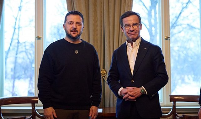 Zelenski'den İsveç Başbakanı Kristersson'a askeri yardım paketi için teşekkür