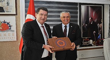 AESOB Başkanı Dere'den Başkan Topaloğlu'na ziyaret