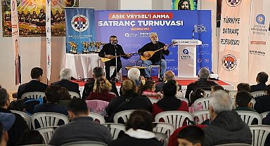 Aşık Veysel'i Anma Satranç Turnuvası düzenlendi 