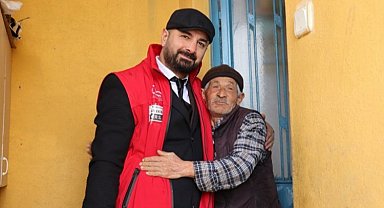 Beyaza bürünen Kulmahmut Köyü'nde yürekler ısındı