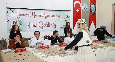 Burhaniye'de Zeytinyağlı Lezzetler Yarıştı