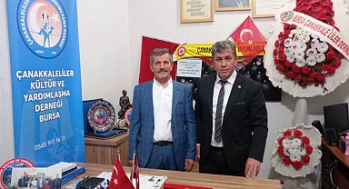 Bursa'da Çanakkaleliler Derneği'nde bayrak değişimi