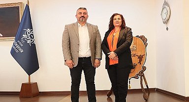 CHP incirliova belediye başkan adayı Gökmen'den başkan Çerçioğlu'na ziyaret
