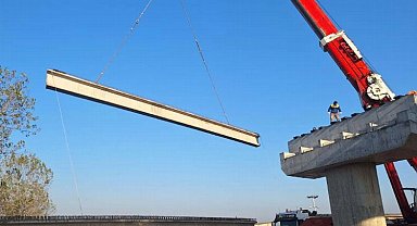 Darıca Osmangazi'de kiriş montajları başladı