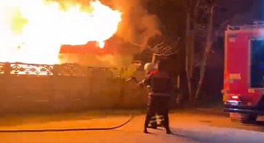 Düzce'de çıkan yangında bir kişi hayatını kaybetti 